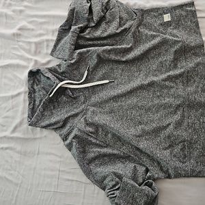 Grey Vuori Crop Long Sleeve